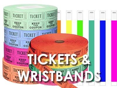 Buy Ticket Rolls & Wristbands