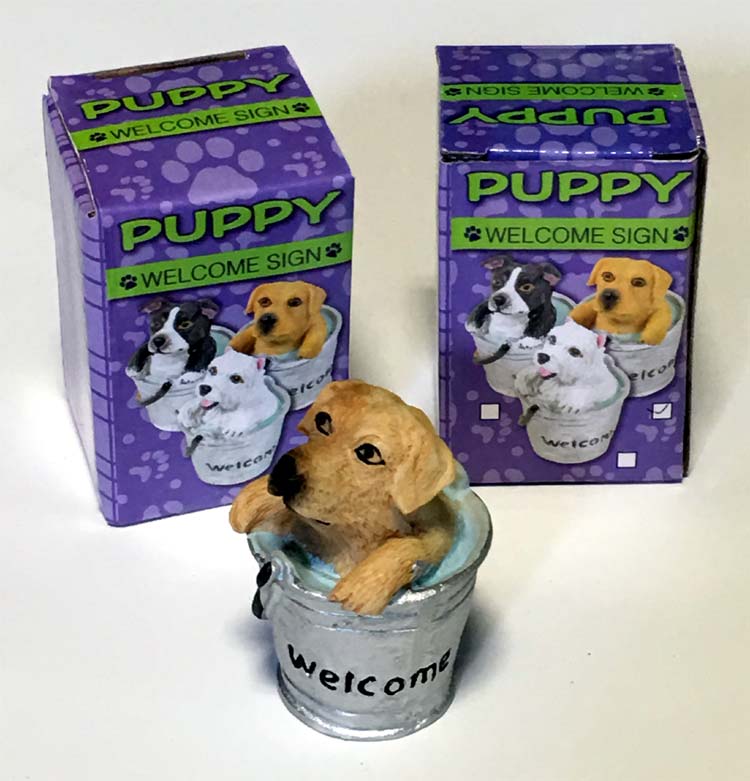 Puppy Welcome Figurine - Assorted Prizes - Prizes & Novelties