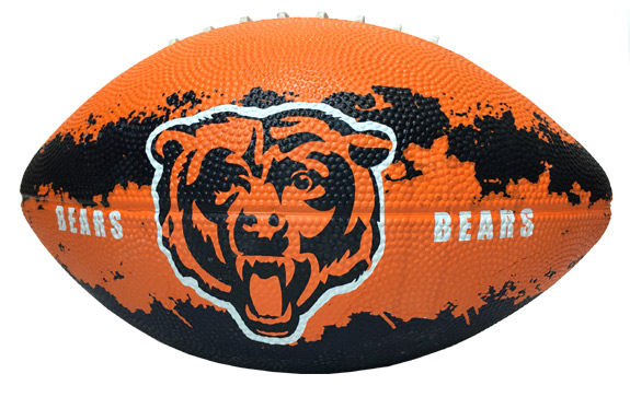 Chicago Bears NFL 7 Inch Action Football - Sports Team Logo Prizes - Prizes & Novelties