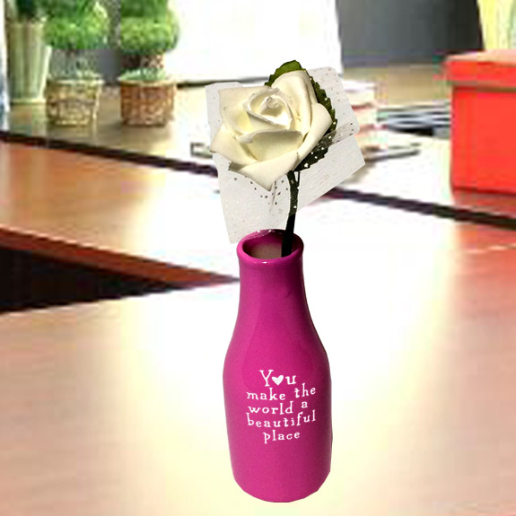Rose Vase with Rose